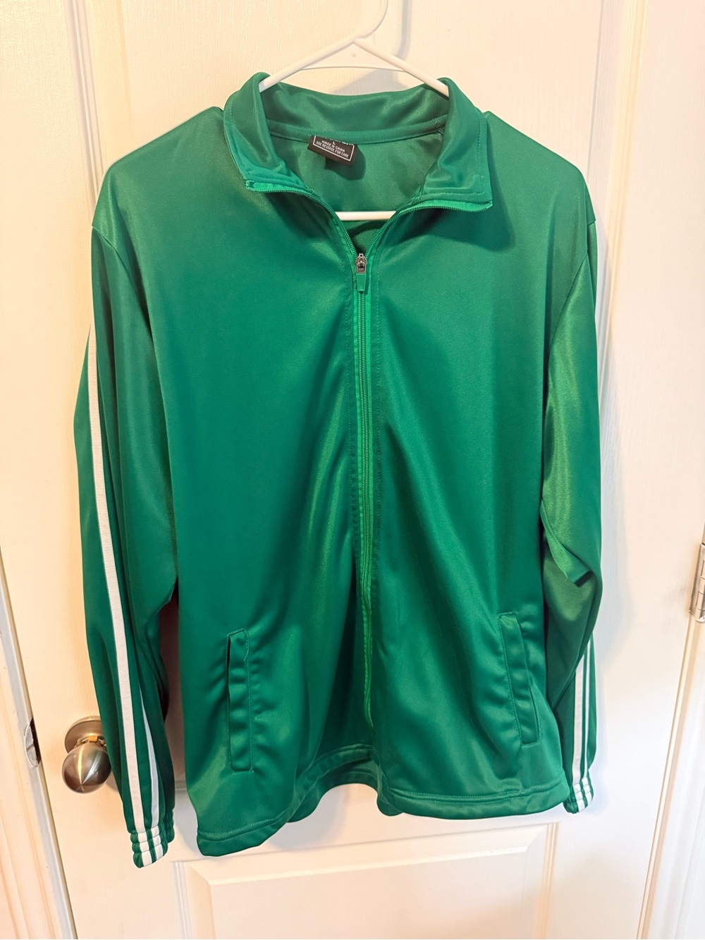 Squid Games Men's Green Full-Zip Track Jacket, pants, and t-shirt L